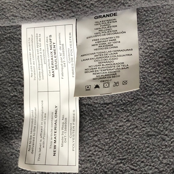 FREE COUNTRY Men’s Lined Jacket Large Black Gray EUC  Water Repellant - Picture 4 of 16